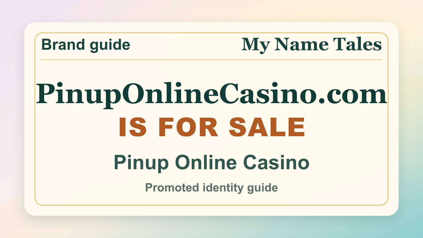 Pinup Online Casino identity guide image — PinupOnlineCasino.com is for sale