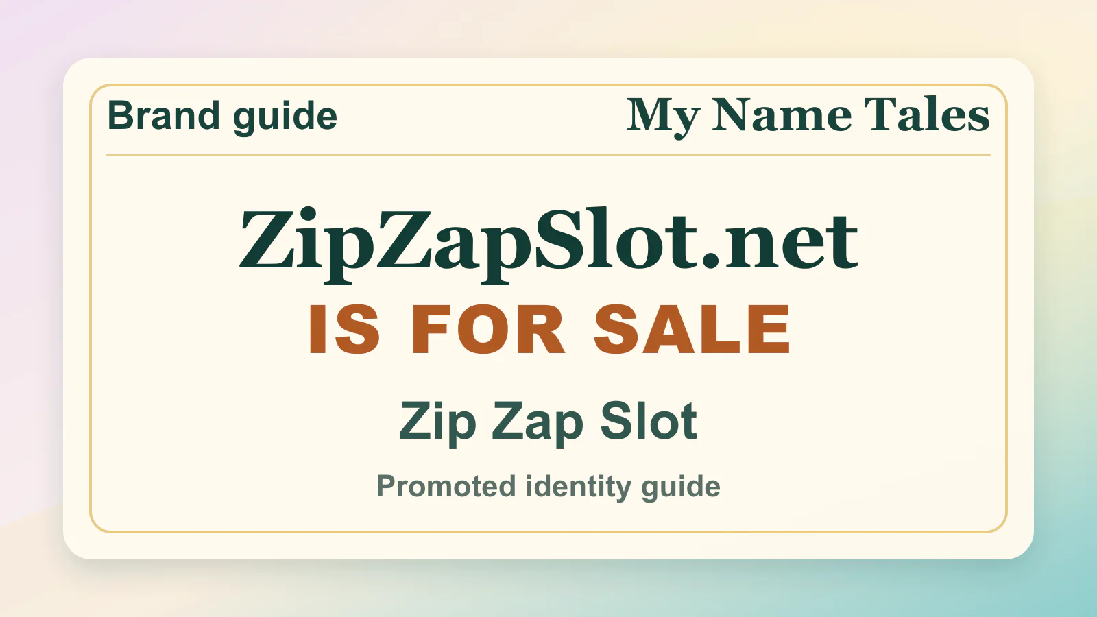 Zip Zap Slot identity guide image — ZipZapSlot.net is for sale